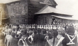 Школа в Тарбагатае в разные годы