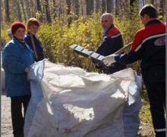 Работники Тимлюйского цементного завода поддержали акцию «Чистый поселок»