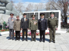 Сотрудники полиции Кабанского района поздравили ветерана ВОВ