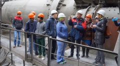 На Тимлюйском цементном заводе состоялась экскурсия для студентов Каменского политехнического техникума
