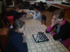 Турнир по шашкам и шахматам в Клюевке