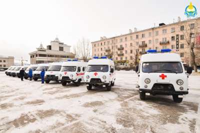 В Бурятию поступили еще 20 машин скорой помощи