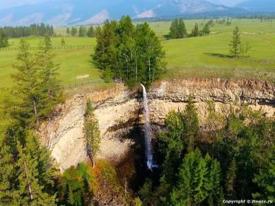 В Окинском районе благоустраивается водопад в местности Сайлаг